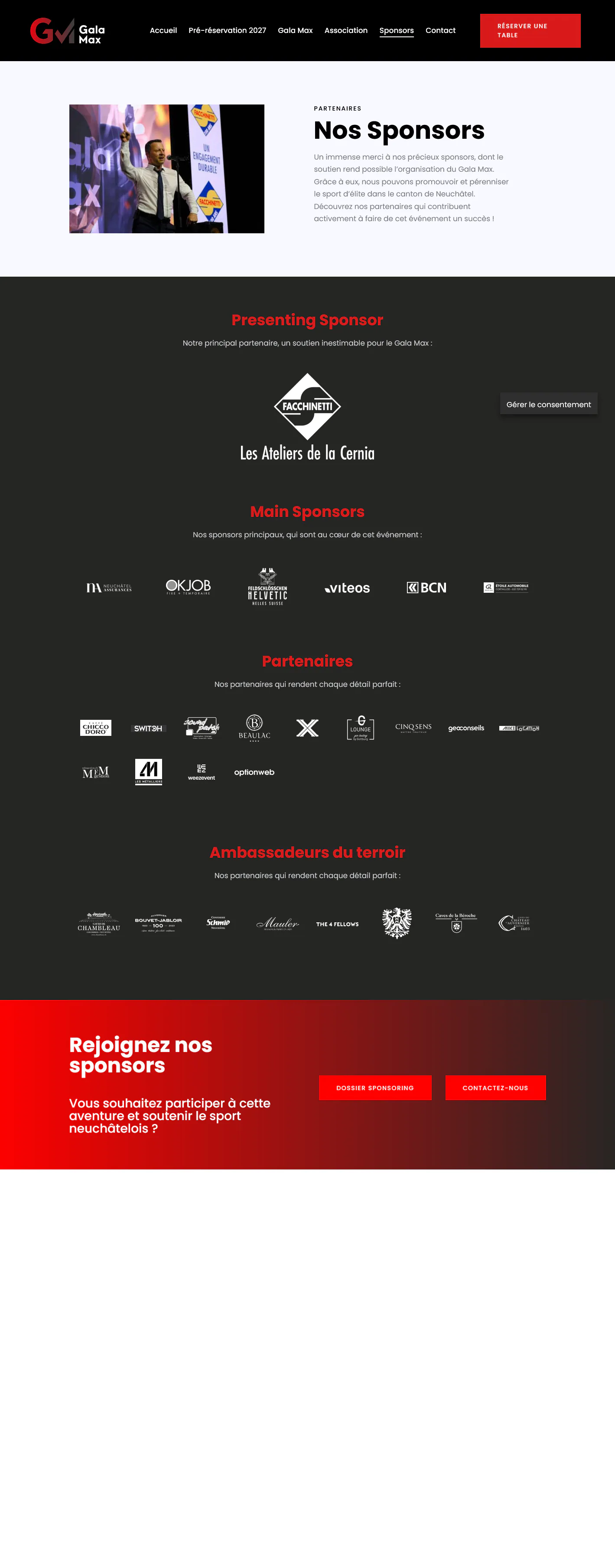 Capture du projet gala max