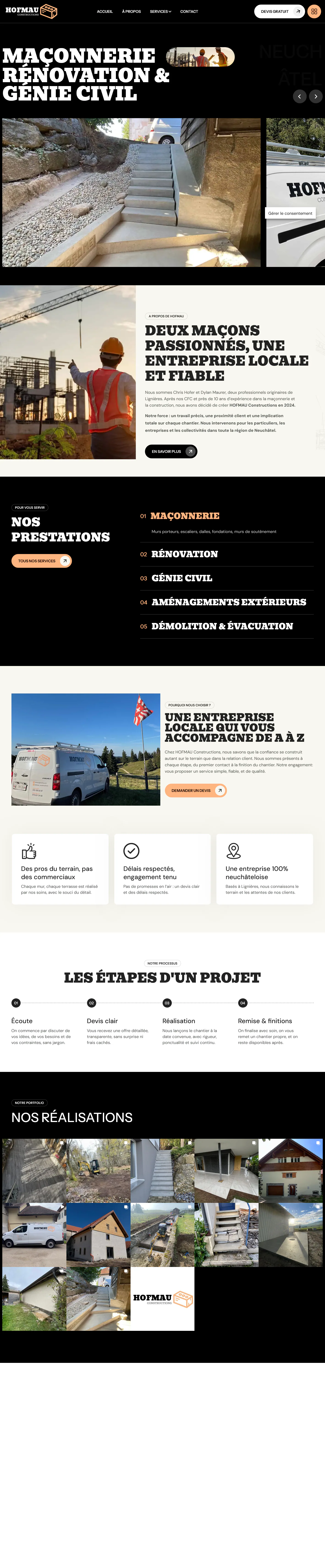 Capture du projet hofmau constructions
