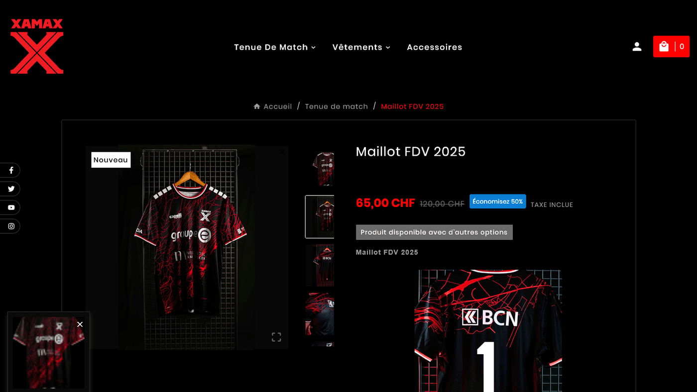Aperçu du projet Neuchâtel Xamax
